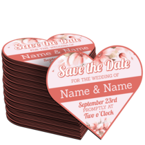 Floral Heart Save the Date Magnets Thumb