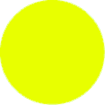 Fluorescent Chartreuse Circle Labels 1" Diameter