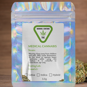 Holographic Bags with Cannabis