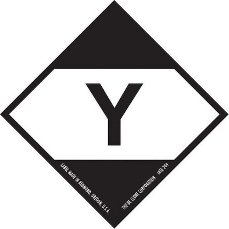 IATA Limited Quantity "Y" Paper Labels Black & White Size: 2" x 2" QTY: 1000 