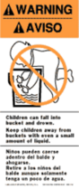 Keep Away from Small Children Labels 2.5" x 6"