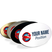 Large Oval Name Tag