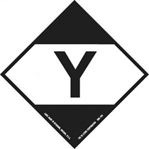 Limited Quantity "Y" Paper Labels 4" x 4"