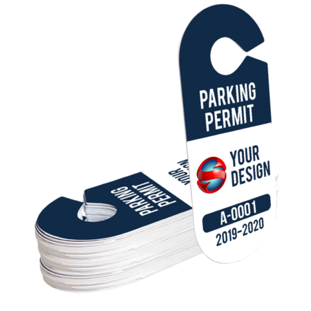 Oval Hang Tag Parking Permit