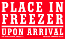 Place in Freezer Labels 3" x 5"