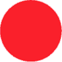 Red Circle Labels 1" Diameter