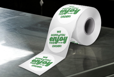 Restaurant Roll Labels