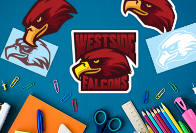 School Mascot Stickers