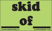 Skid __ of ___ Labels 3" x 5"