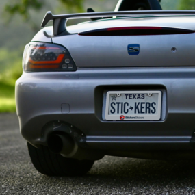 SS Logo On Texas License Plate Frame