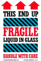 This End Up, Liquid in Glass Labels 4" x 6"