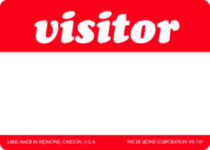 Visitor Labels 3.5" x 2.5"