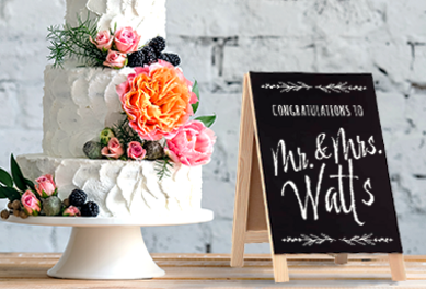 Wedding Tabletop Signs