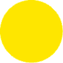 Yellow Circle Labels 1" Diameter