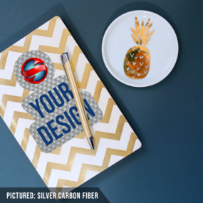 Your Design Printed On A Metallic Vinyl Sticker